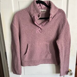 Wallflower Dusty Pink Sherpa Jacket